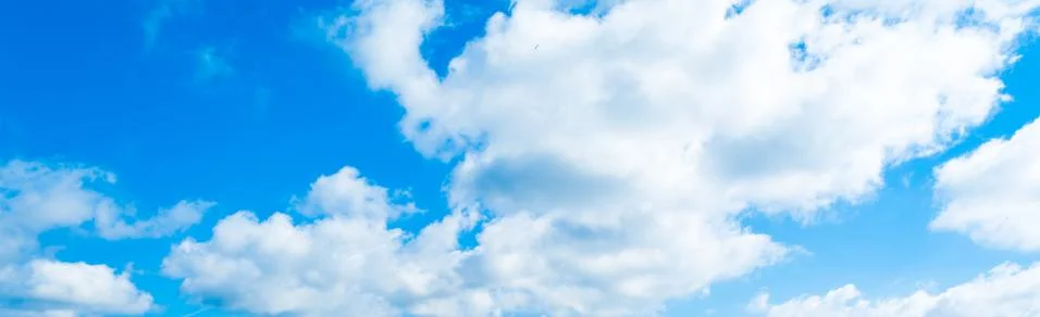 Blue sky background with clouds Stock Photos