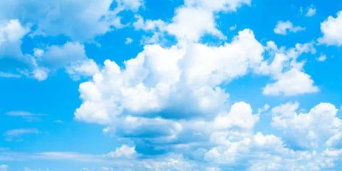 Blue sky background with clouds Foto stock