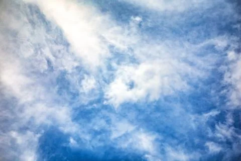 Blue sky background with clouds Stock Photos