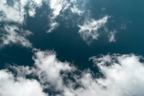 Blue sky background with clouds Stock Photos