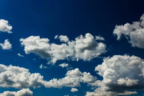 Blue sky background with clouds Stock-Fotos