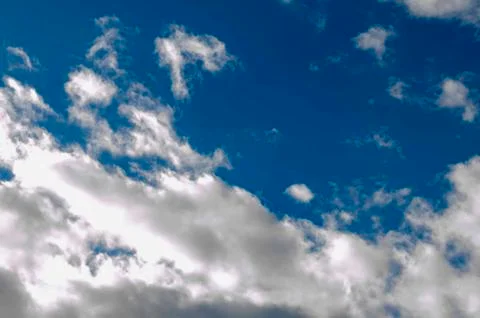 Blue sky background with clouds Stock Photos