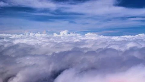Blue sky background with clouds Stock Photos
