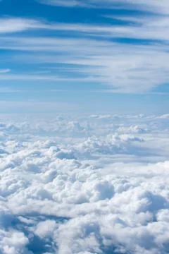 Blue sky background with clouds Stock Photos