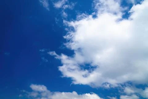 Blue sky background with clouds Stock Photos