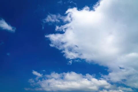 Blue sky background with clouds Stock Photos