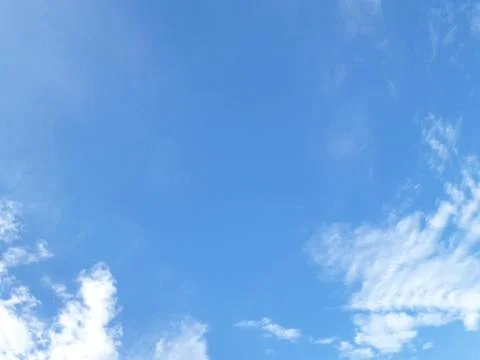 Blue sky background with clouds Stock Photos