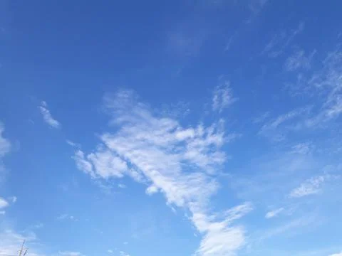 Blue sky background with clouds Stock Photos