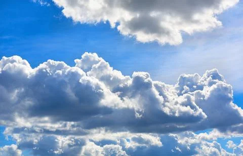 Blue sky background with clouds Stock Photos