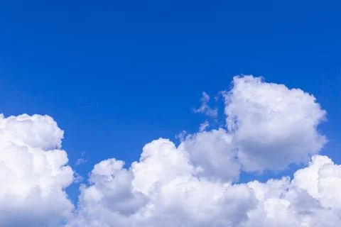 Blue sky background with clouds Foto stock