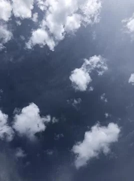 Blue sky background with clouds Stock Photos