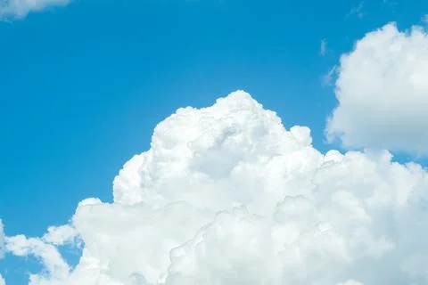 Blue sky background with clouds. Stock Photos