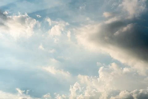 Blue sky background with clouds Stock Photos