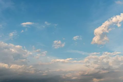 Blue sky background with clouds Stock Photos