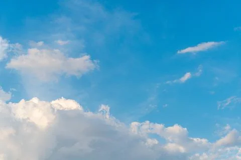 Blue sky background with clouds Stock Photos