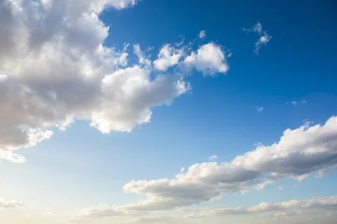 Blue sky background with clouds Stock Photos