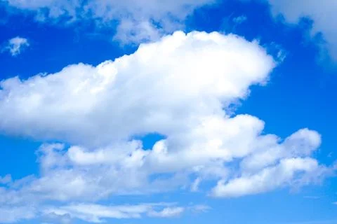 Blue sky background with clouds Stock Photos