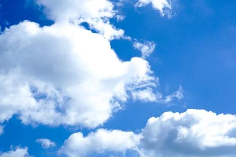 Blue sky background with clouds Stock Photos