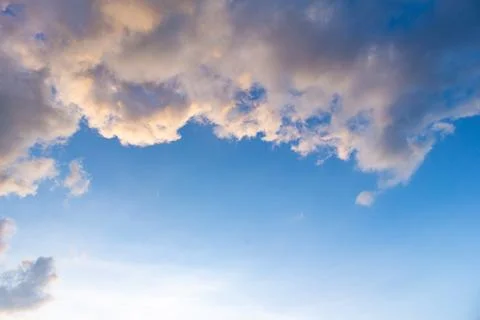 Blue sky background with clouds Stock Photos