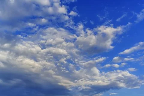 Blue sky background with clouds Stock Photos