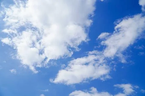 Blue sky background with clouds Stock Photos