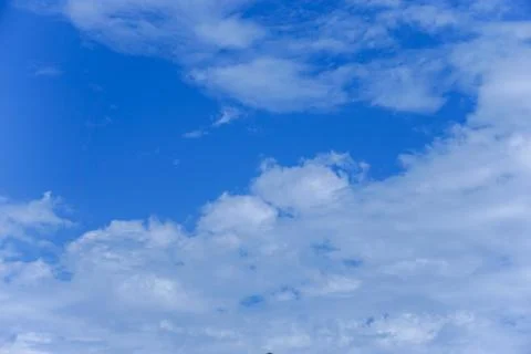 Blue sky background with clouds Stock Photos