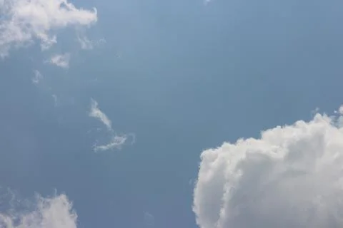 Blue sky background with clouds Stock Photos