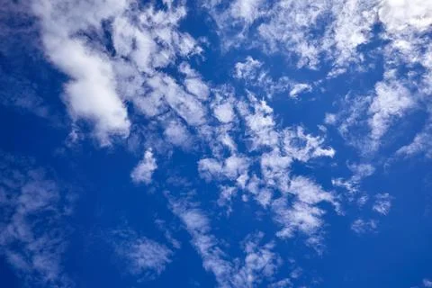 Blue sky background with clouds Stock Photos