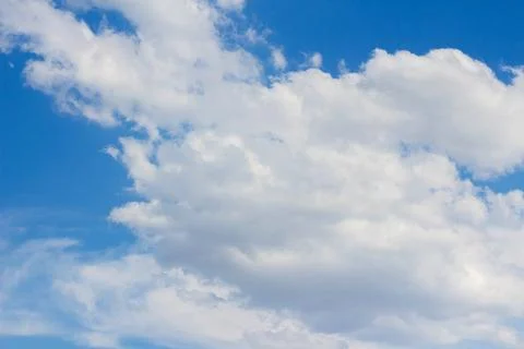 Blue sky background with clouds Stock Photos