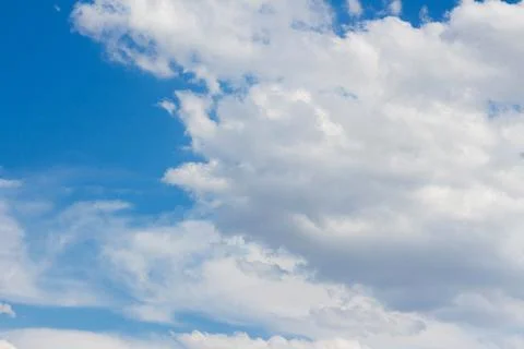 Blue sky background with clouds Photos