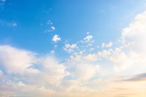 Blue sky background with clouds Stock Photos
