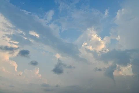 Blue sky background with clouds Stock Photos