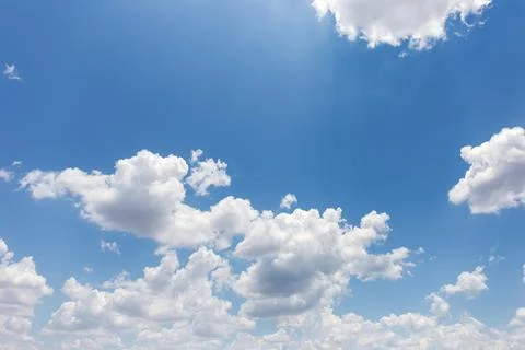 Blue sky background with clouds Fotos de archivo