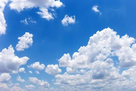 Blue sky background with clouds Fotos de archivo