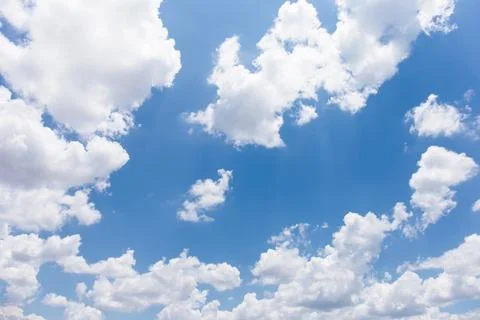 Blue sky background with clouds Fotos de archivo