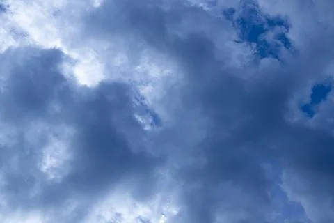 Blue sky background with Dark clouds,Sky clouds Foto stock