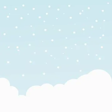 Blue sky background filled with white Stock Illustration