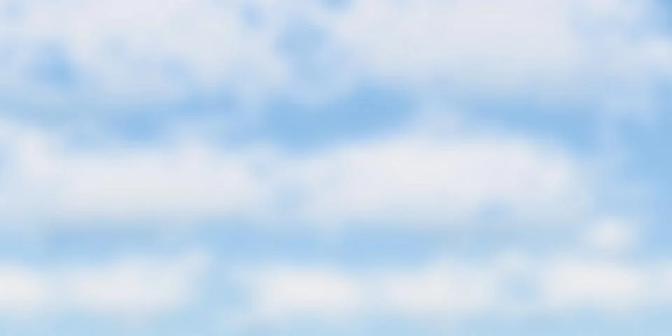 Blue sky background with fluffy clouds vector Illustrazione stock