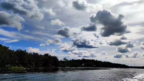 Blue sky background Video stock 245193679