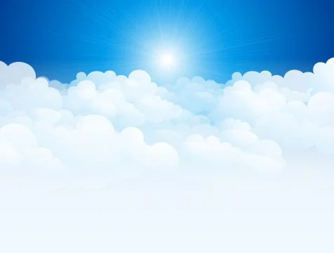 Blue sky background 스톡 일러스트