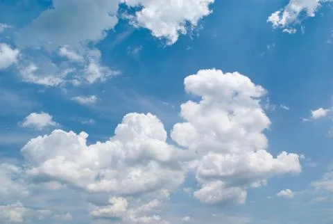 Blue sky background Stock Photos