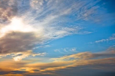 Blue sky background Stock Photos