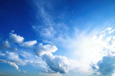 Blue sky background Stock Photos