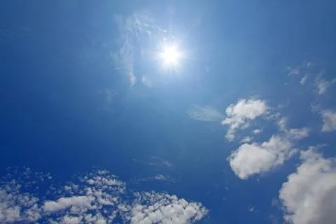 Blue sky background Stock Photos