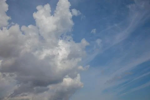 Blue sky background Stock Photos