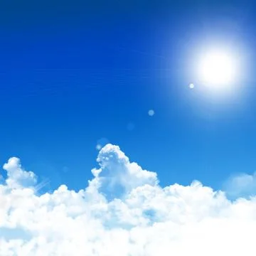 Blue sky background Stock Photos