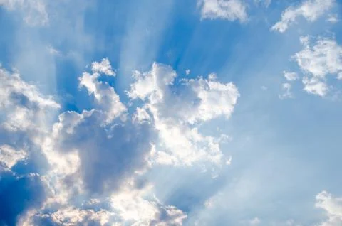 Blue sky background Stock Photos