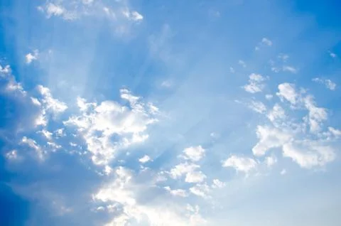 Blue sky background Stock Photos