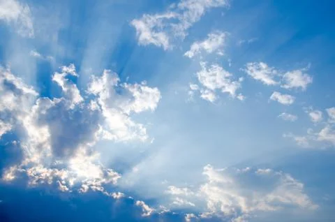 Blue sky background Stock Photos