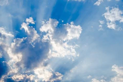 Blue sky background Stock Photos